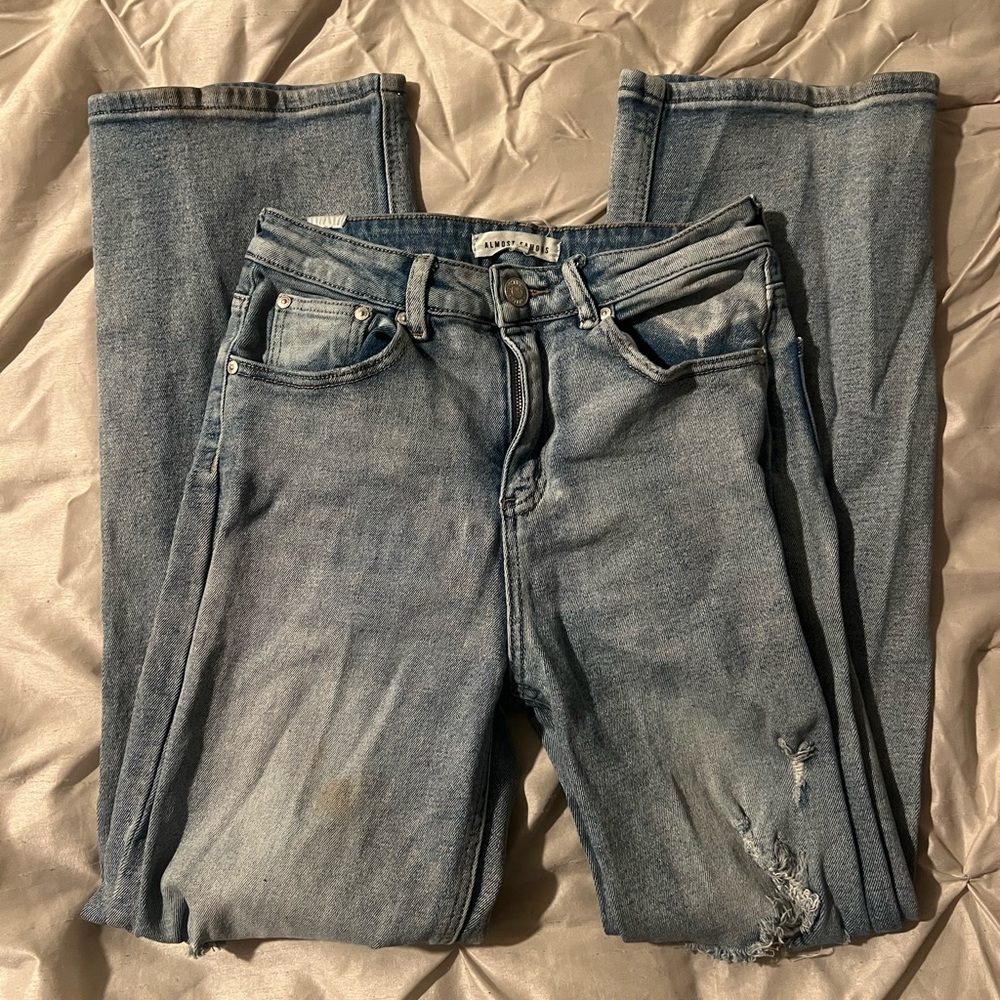 Almost Famous Blue Skinny Jeans with Vintage Wash